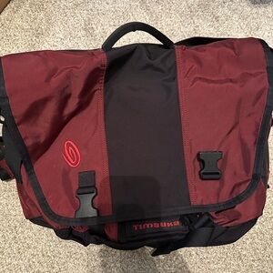 Timbuk2 Burgundy and Black Messenger Bag